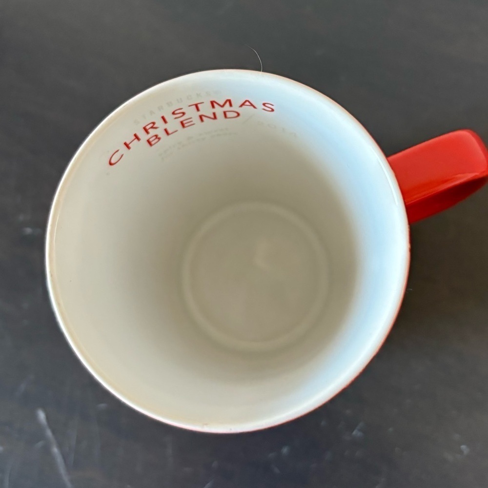 😍2/$20 Starbucks 30th Anniversary 2014 Christmas Blend Red Coffee Mug 12 fl oz - Picture 7 of 8